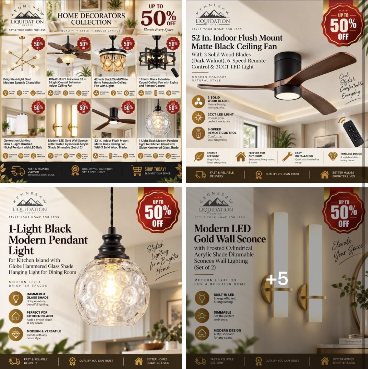 Handwoven boho pendant lights and modern fixtures on huge discount